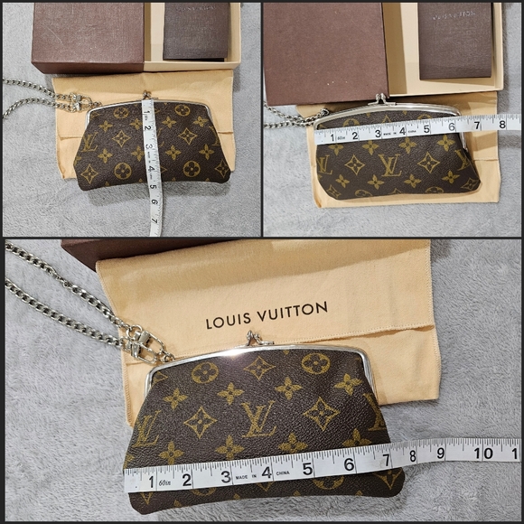 Louis Vuitton Monogram Marais Bucket Kisslock Pouch Clutch Wristlet Vintage - Picture 2 of 16